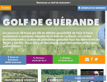 Tablet Screenshot of golfdeguerande.com